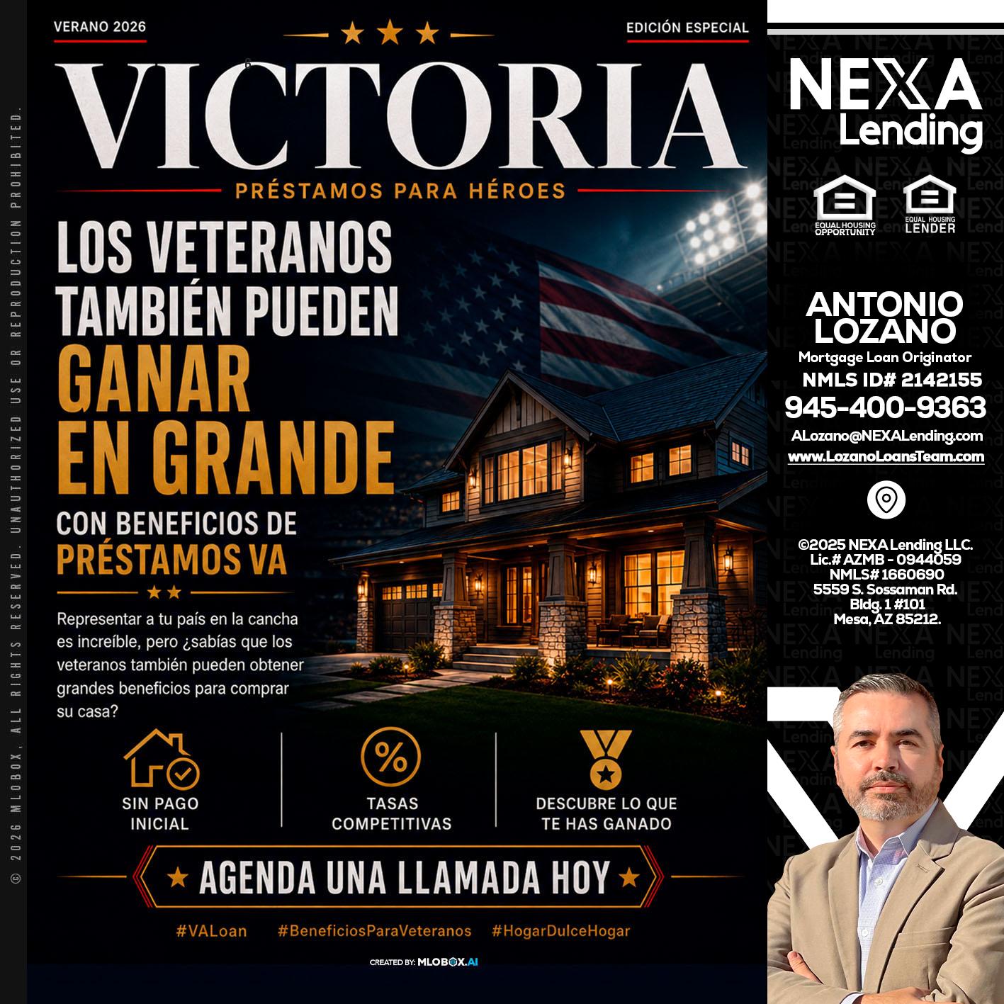 VICTORIA - Antonio Lozano -Mortgage Loan Originator