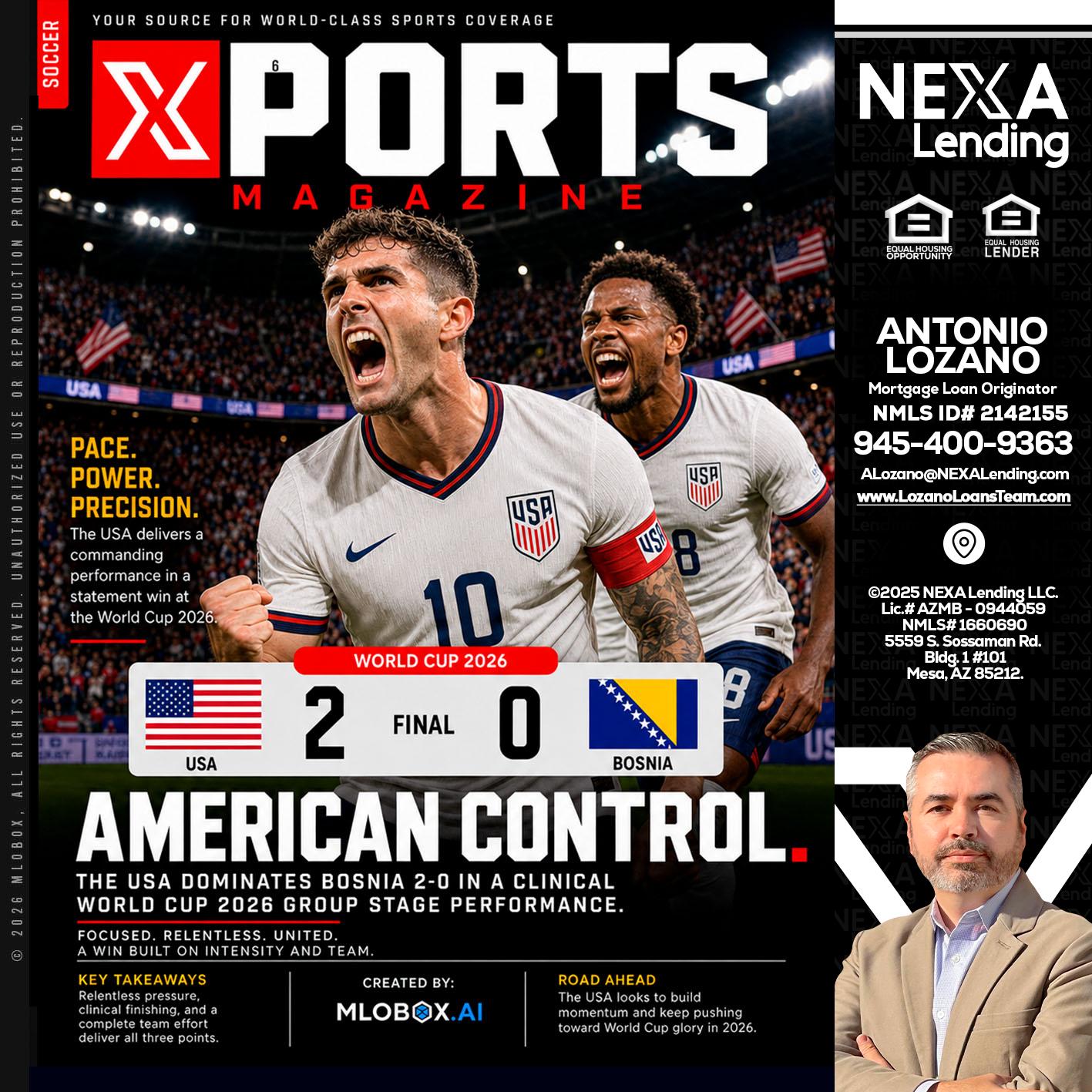 AMERICAN CONTROL - Antonio Lozano -Mortgage Loan Originator