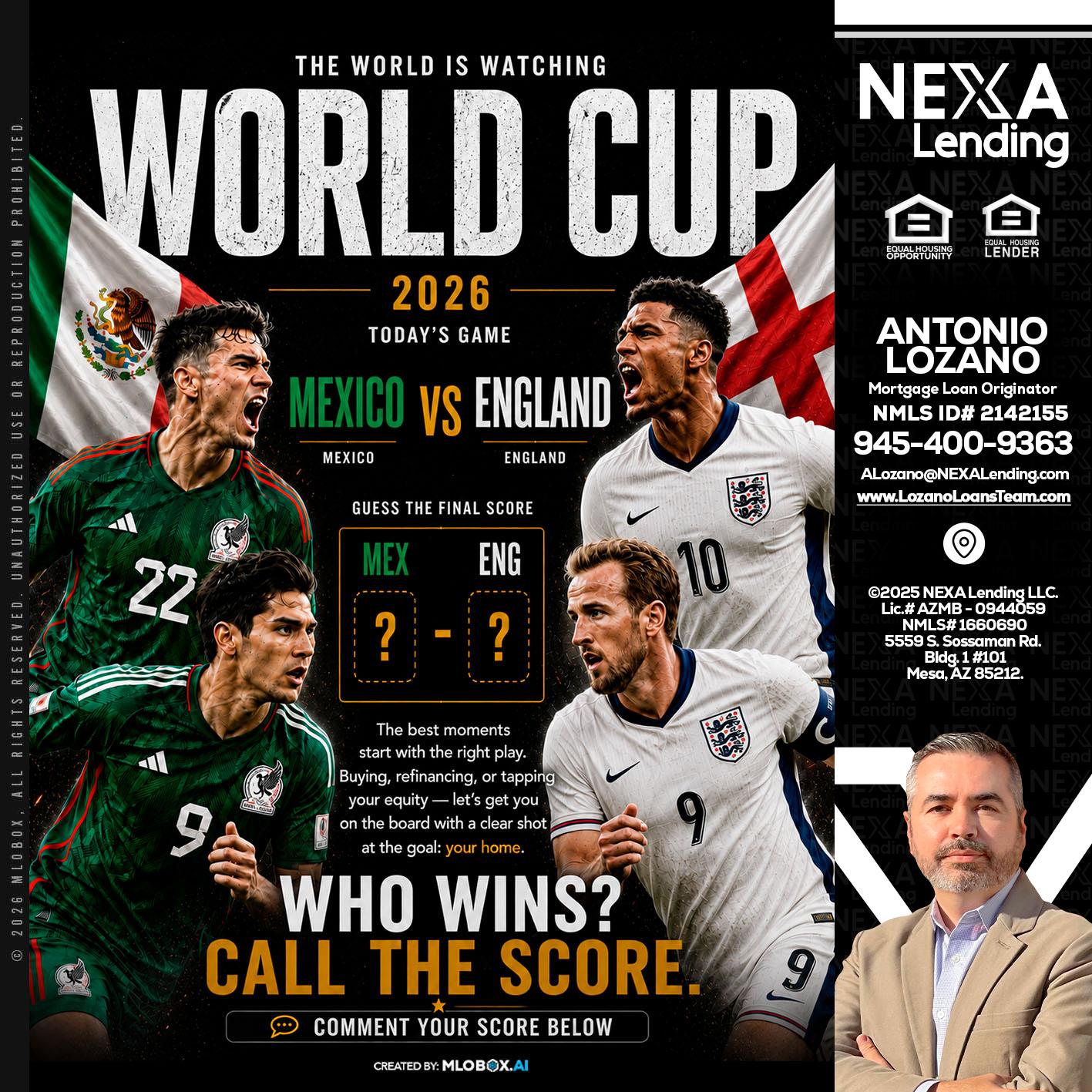 WHO'S WIN - Antonio Lozano -Mortgage Loan Originator