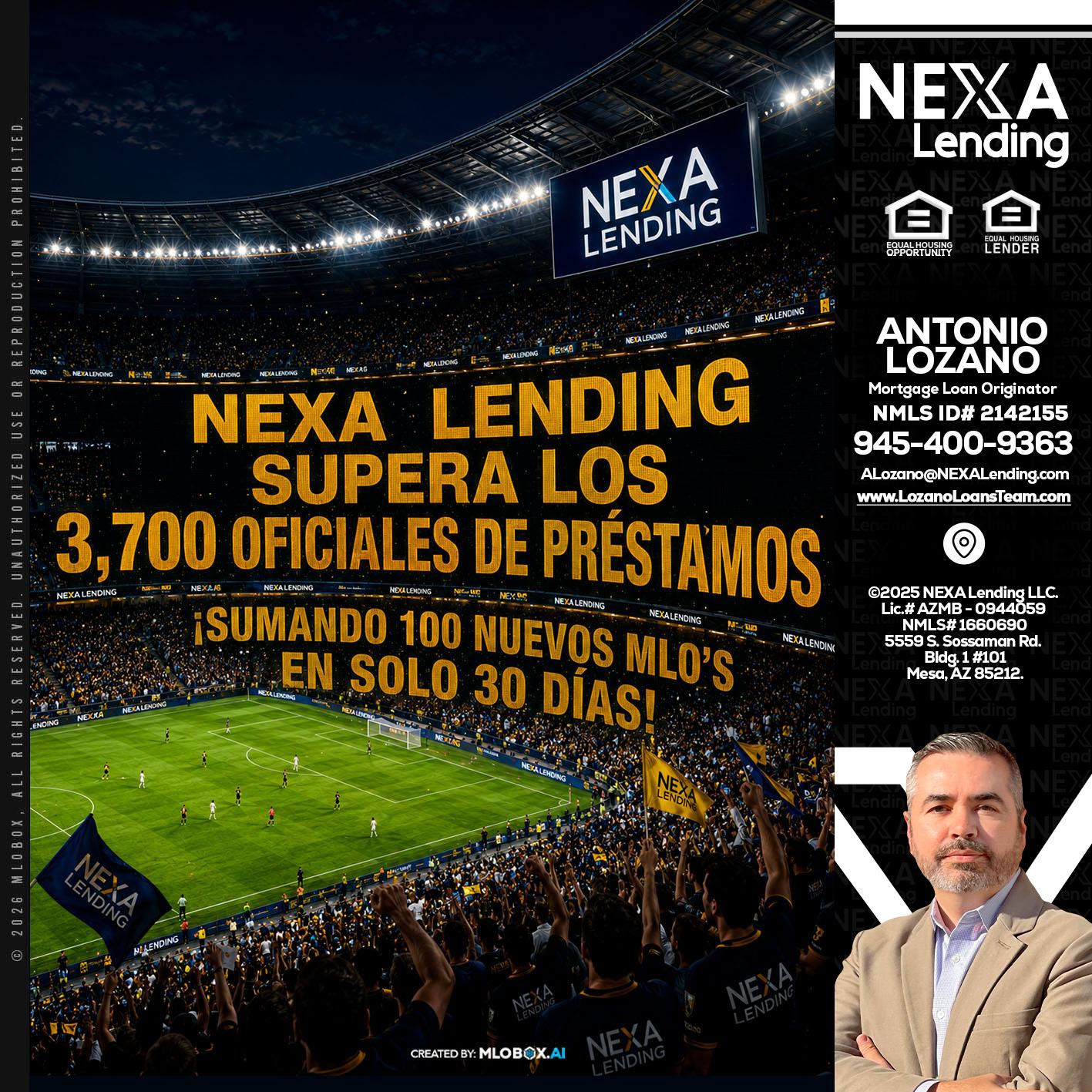 NEXA SUPERA - Antonio Lozano -Mortgage Loan Originator