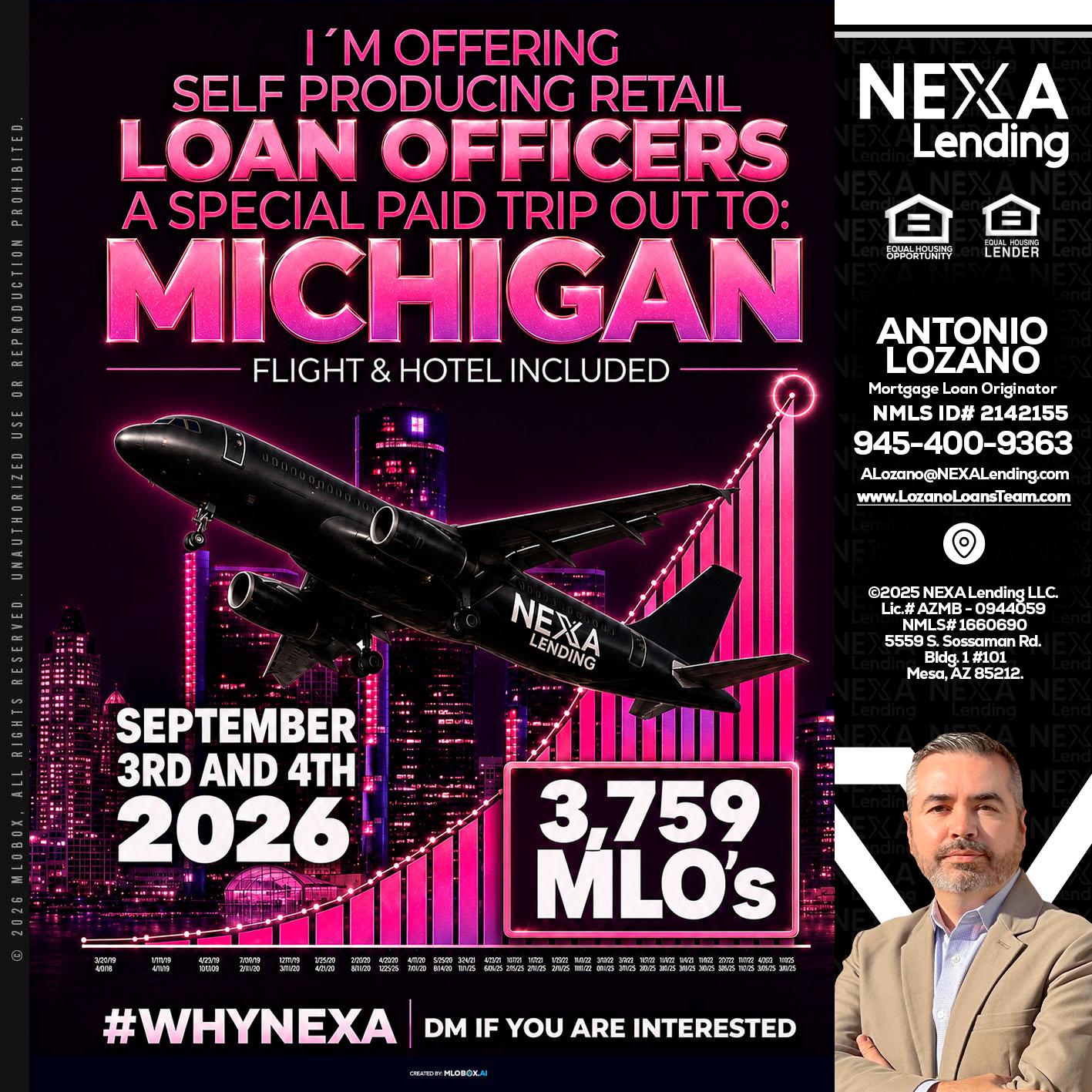 MICHIGAN TRIP - Antonio Lozano -Mortgage Loan Originator