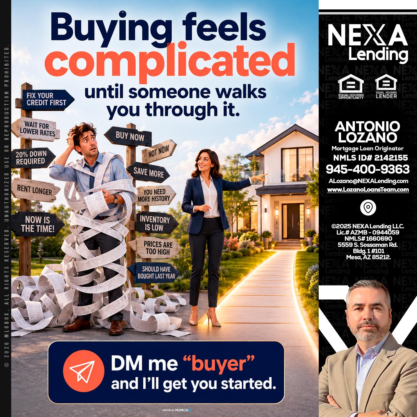 buying feels - Antonio Lozano -Mortgage Loan Originator