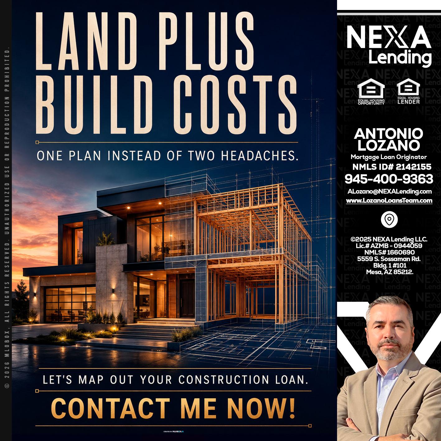 LAND PLUS - Antonio Lozano -Mortgage Loan Originator